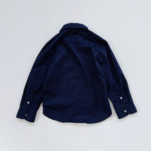 Load image into Gallery viewer, H&amp;M Shirt Navy Dotted (5-6y)
