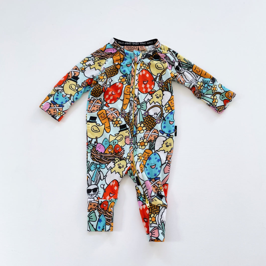 Kip & Co Organic Onesie 2-way-zip (0-3m)