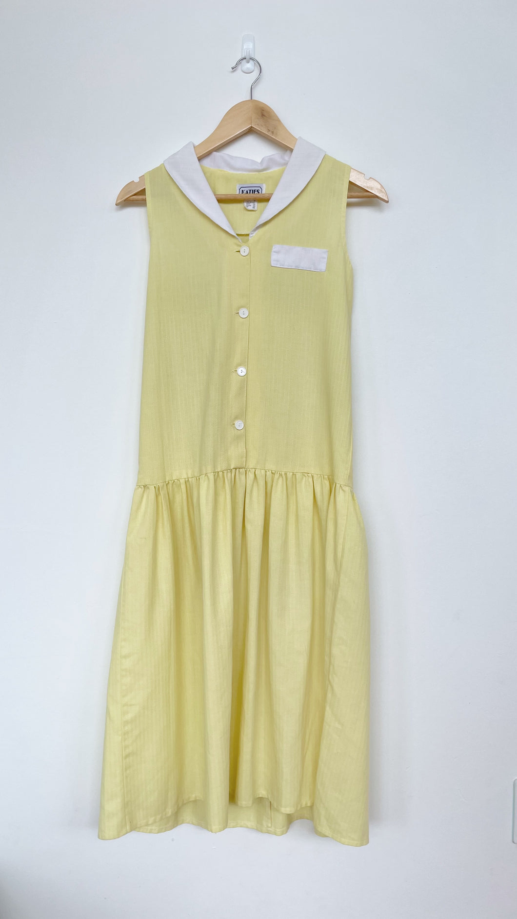 Vintage KATIES Dress  Yellow (S-M)