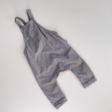 Load image into Gallery viewer, Kauri &amp; Sons Organic Cotton Kindy Overalls Grey (18-24m)
