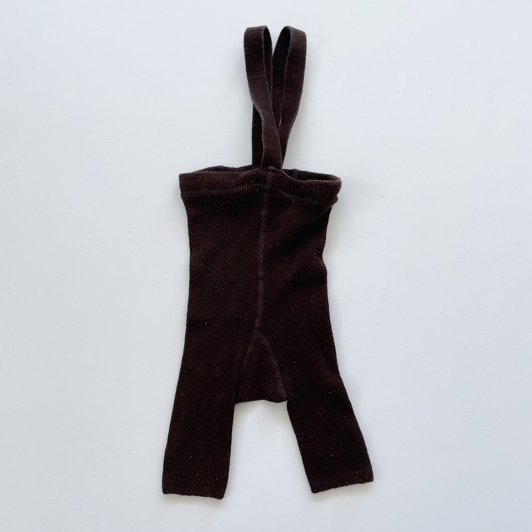 Silly Silas Short Suspender Tights Brown (2y)