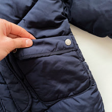 Load image into Gallery viewer, Zara Kids Winter Puffer Jacket Navy (6y)
