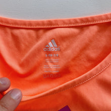 Load image into Gallery viewer, Adidas Exercise Tee Orange/Purple (7-8y)
