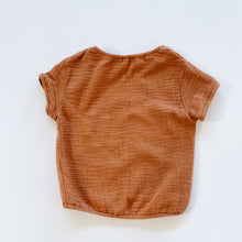 Load image into Gallery viewer, Quincy Mae Organic Tee Rust (6-12m)
