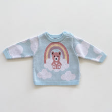 Load image into Gallery viewer, HUX Organic Rainbow Bear Jumper (6-12m)
