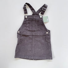 Load image into Gallery viewer, H&amp;M Cord Dress Charcoal NEW (3-4y)
