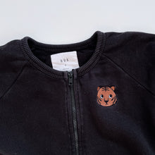 Load image into Gallery viewer, HUX Organic Zip Cardigan Black (4y)
