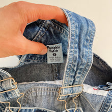 Load image into Gallery viewer, Vintage Pumpkin Patch Denim Overalls (1y)
