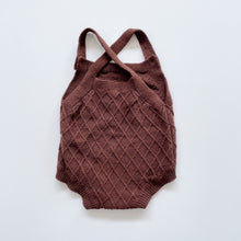 Load image into Gallery viewer, Jamie Kay Diamond Knit Romper Autumn &#39;brown&#39; (1y)
