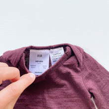 Load image into Gallery viewer, BABU Merino L/S Bodysuit Plum NWOT (newborn)
