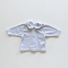 Load image into Gallery viewer, Vintage Jacadi Velvet Top Baby Blue (newborn)

