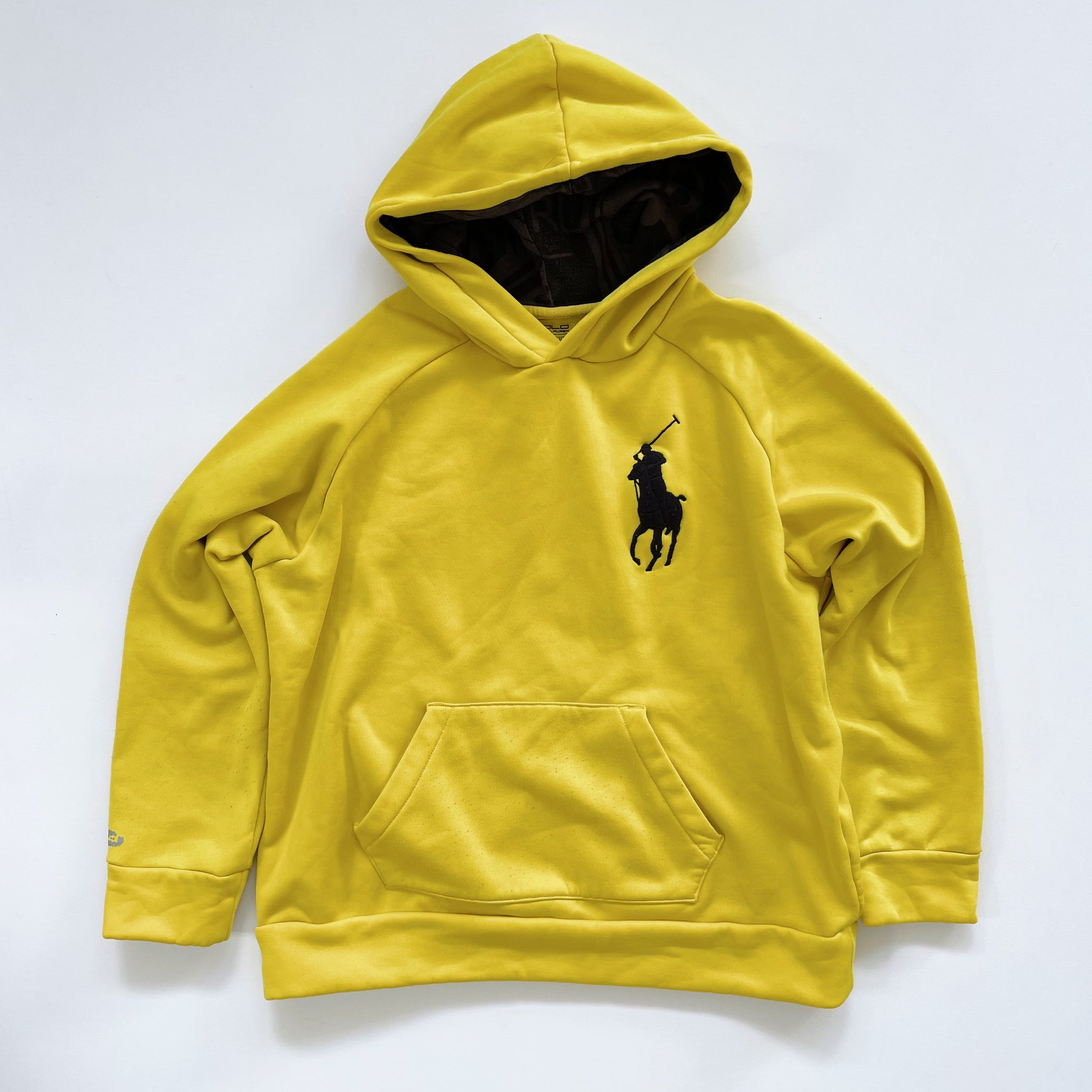 Ralph Lauren Hoodie Yellow *play condition (10y) – Thrifty Baby NZ