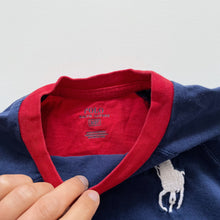 Load image into Gallery viewer, Polo by Ralph Lauren T-Shirt Navy/Red/ Flag/ Logo (3y)
