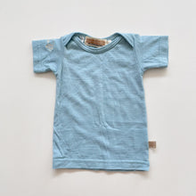 Load image into Gallery viewer, Mokopuna Merino T-Shirt Blue (3-6m)
