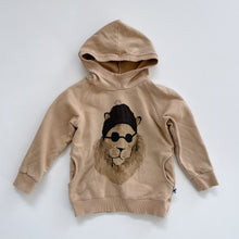 Load image into Gallery viewer, Minti Lion Hoodie Tan (4-5y)
