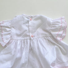 Load image into Gallery viewer, Vintage Teeny Weeny White Pink Dotted Dress/Top + Bloomers Pink (6-12m/1Y)
