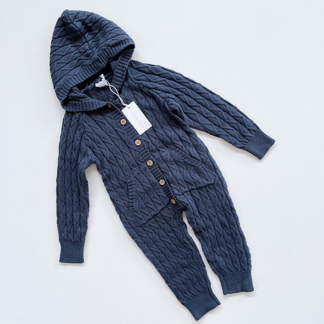 Jamie Kay Knit All-In-One Navy NEW (2y)