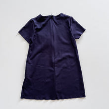 Load image into Gallery viewer, Il Gufo Navy/Pink Flower Dress (3-4y)
