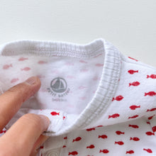 Load image into Gallery viewer, Petit Bateau Red Fish Top/Cardigan (0-3m)

