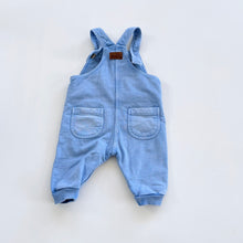 Load image into Gallery viewer, Purebaby Organic Overalls Blue (0-3m)
