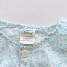 Load image into Gallery viewer, Nature Baby Organic Lightweight Top Mint Floral (3-6m)
