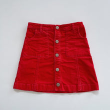 Load image into Gallery viewer, Country Road Red Cord Skirt (6y)
