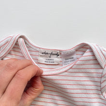 Load image into Gallery viewer, Wilson &amp; Frenchy Organic Bodysuit Pink Stripes (3-6m)
