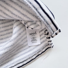 Load image into Gallery viewer, Seed L/S Jersey Dress Navy Stripes NWOT (9y)
