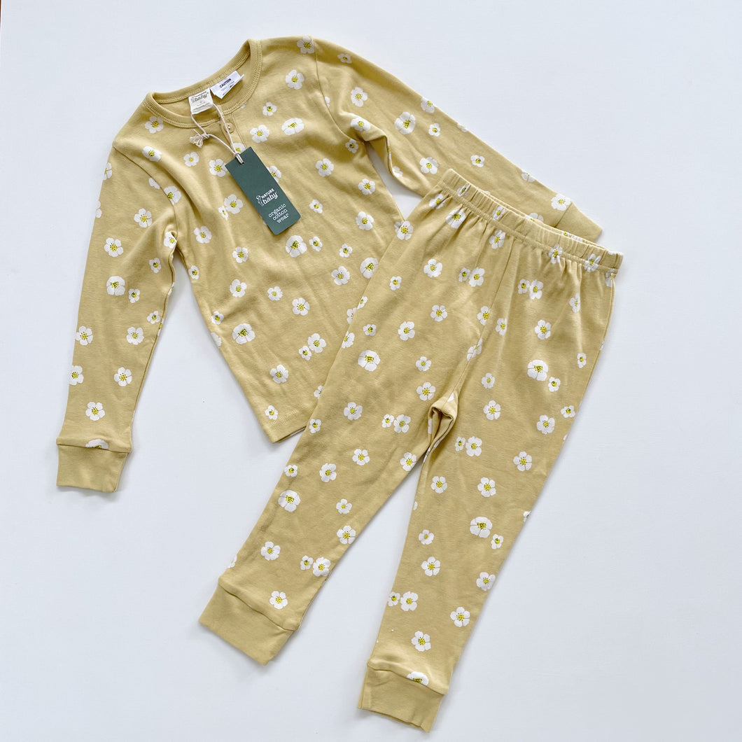 Nature Baby Organic Cotton Yellow Floral Set NEW (4y)