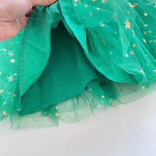 Load image into Gallery viewer, Confetti Kidz Green/Gold Star Tulle Dress (6-12m)
