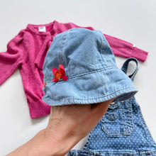 Load image into Gallery viewer, Vintage OshKosh Pink on Denim Bundle 3x (12-18m)
