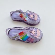 Load image into Gallery viewer, Mini Melissa Scented Unicorn/Rainbow Sandals (EU22)
