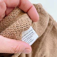 Load image into Gallery viewer, Grown Linen/Cotton Knit Jumper Tan (6-12m)
