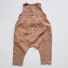 Load image into Gallery viewer, Matona Organic Kidswear Linen Jumpsuit Tan (2-3y)
