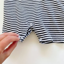 Load image into Gallery viewer, Cotton On Romper Black / White Stripe (6-12m)
