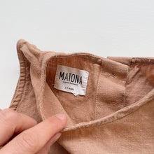 Load image into Gallery viewer, Matona Organic Kidswear Linen Jumpsuit Tan (2-3y)
