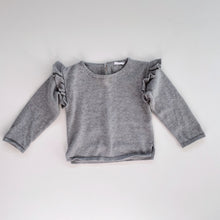 Load image into Gallery viewer, Jamie Kay Cotton Knit Jumper Grey Raffles (1y)
