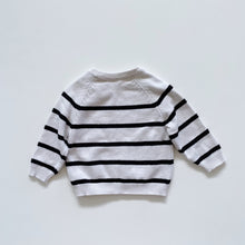 Load image into Gallery viewer, Zara Knit Jumper B/W Stripe (18-24m)
