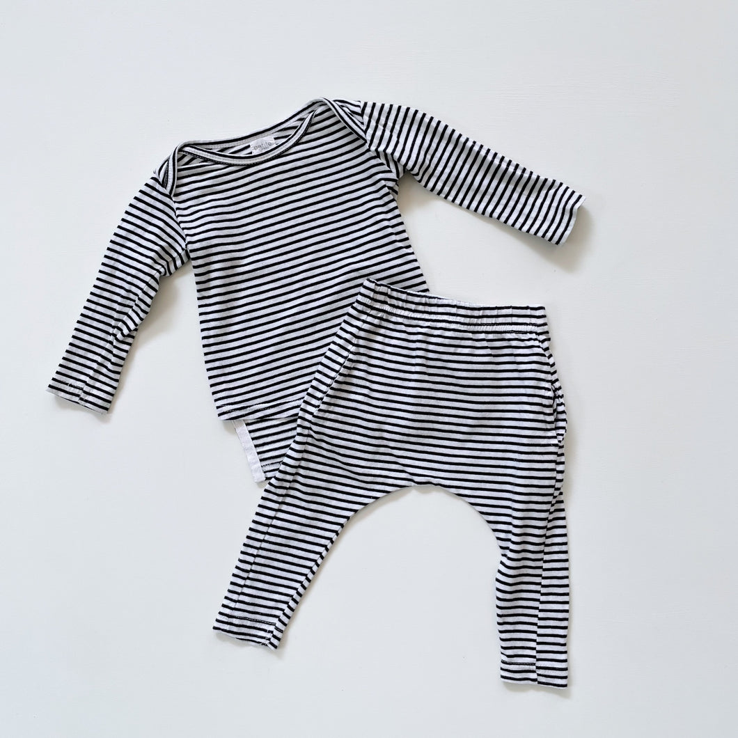 Petite by Jamie Kay Organic Cotton Set Stripes (3-6m)