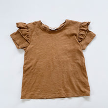 Load image into Gallery viewer, Mac &amp; Ellie Brown Ruffle Tee (8y)
