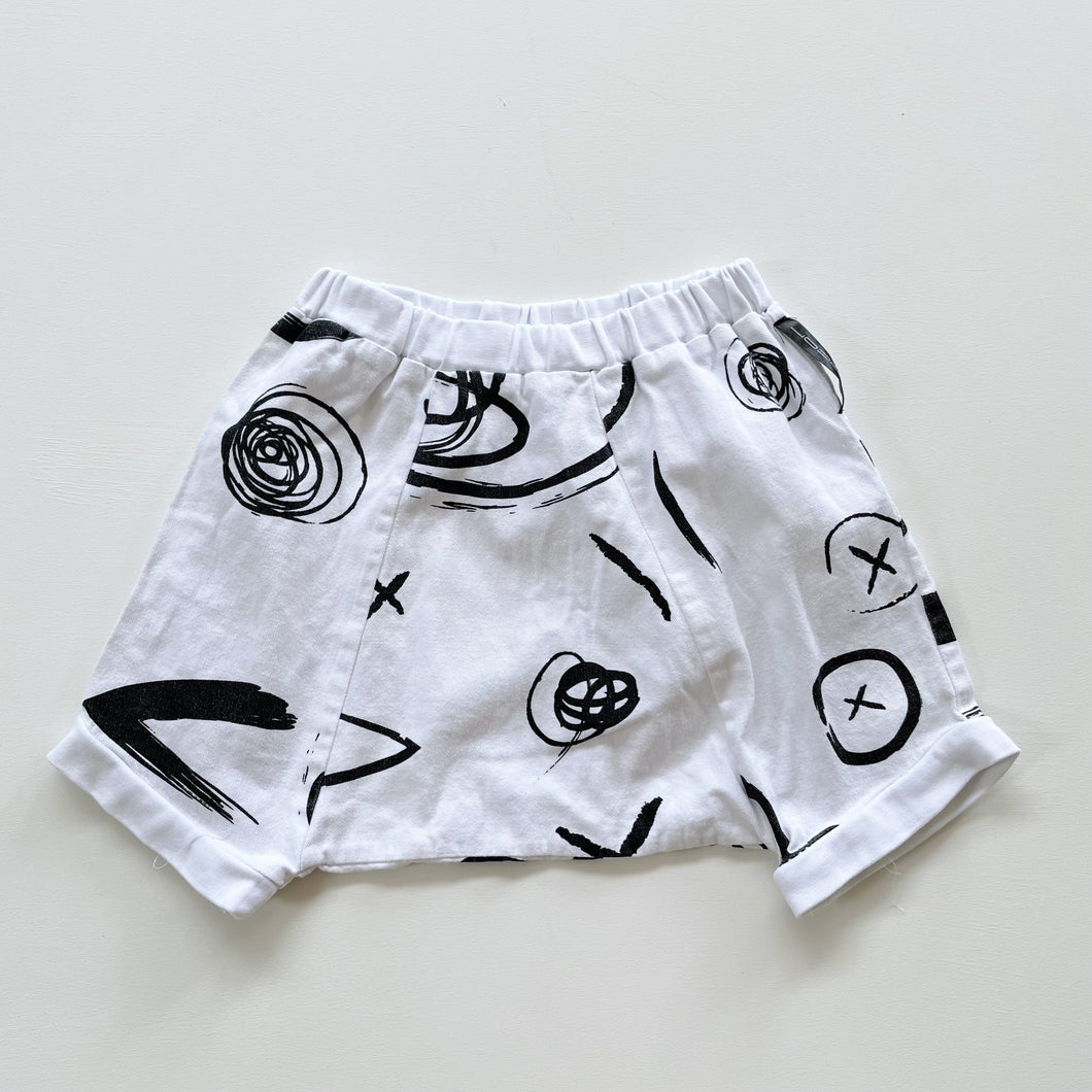 LOUD Apparel Organic Harem Shorts (4y)