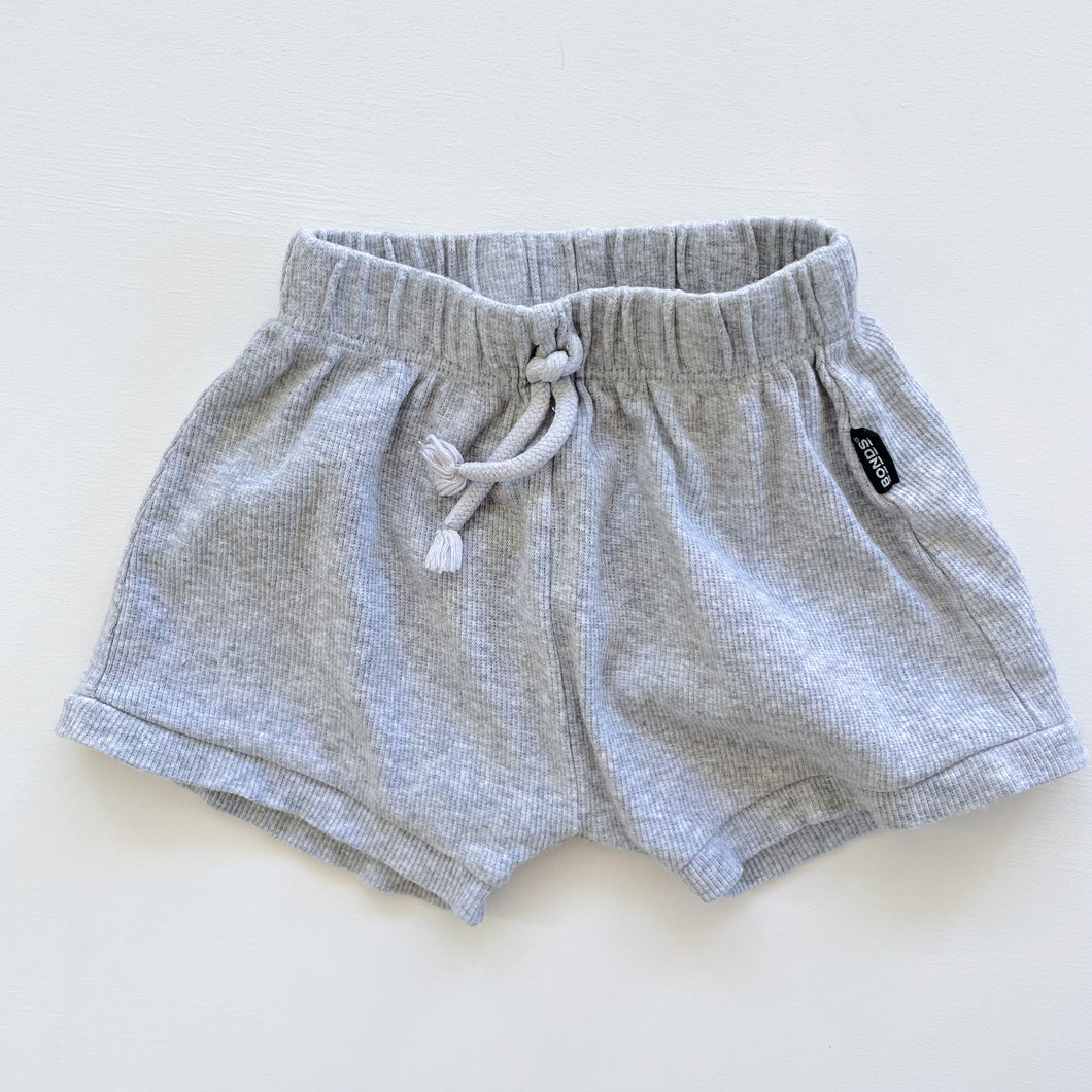 Bonds Waffle Shorts Grey (3-6m)