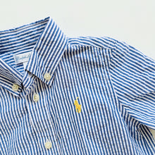 Load image into Gallery viewer, Ralph Lauren Classic Blue Stripe Shirt (18m)
