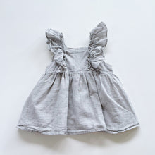 Load image into Gallery viewer, Jamie Kay Organic Frill Top Fine Grey Gingham (2y)
