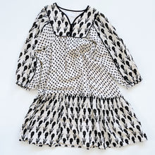 Load image into Gallery viewer, Zara Muslin Cotton Dress Black Pattern (8y)
