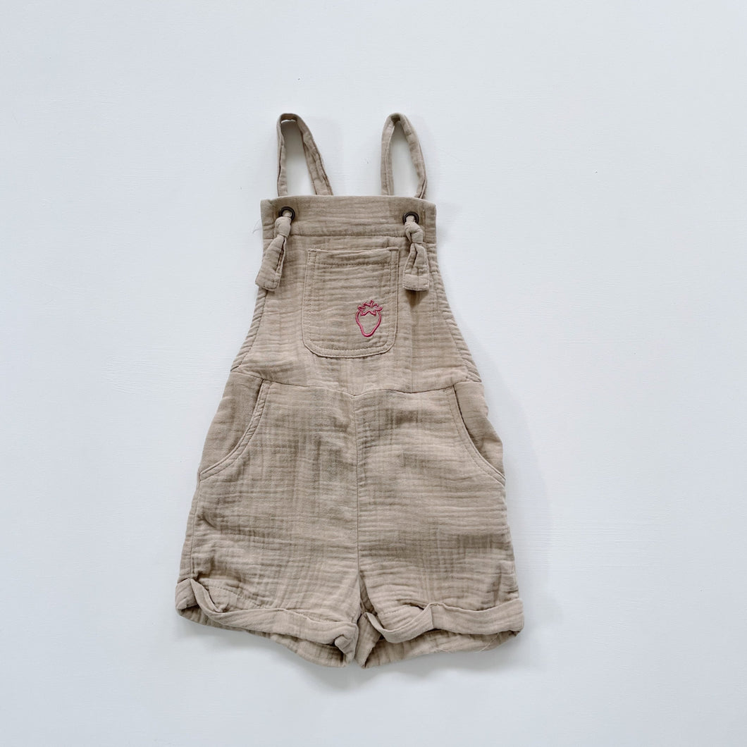 Mac & Ellie Shortalls Green Muslin Cotton (4y)
