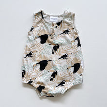 Load image into Gallery viewer, Aster &amp; Oak Organic Romper Birds (0-3m)
