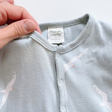 Load image into Gallery viewer, Nature Baby Organic Sleeping Gown Seagulls Blue (3-6m)
