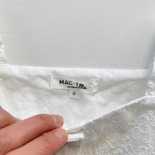 Load image into Gallery viewer, Mac &amp; Ellie Broderie White Shortalls NWOT (6y)
