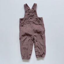 Load image into Gallery viewer, Carter's Cord Overalls Brown Teddy Pocket (18m)
